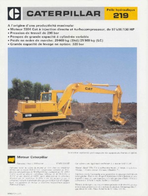 Верижни екскаватори Caterpillar 219
