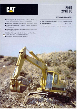 Верижни екскаватори Caterpillar 219 D LC