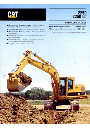 Верижни екскаватори Caterpillar 225 D LC