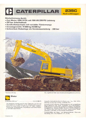 Верижни екскаватори Caterpillar 235 C