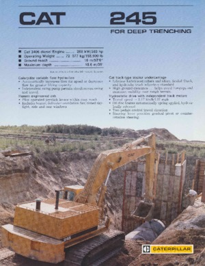 Верижни екскаватори Caterpillar 245