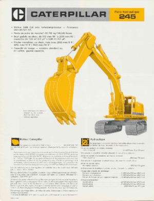 Верижни екскаватори Caterpillar 245