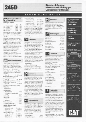 Верижни екскаватори Caterpillar 245 D