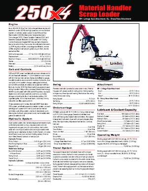 Щишки за ексаватори Link-Belt 250 X4 SL