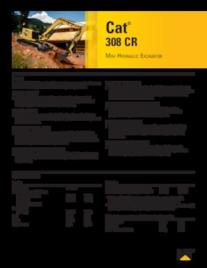 Верижни екскаватори Caterpillar 308 CR