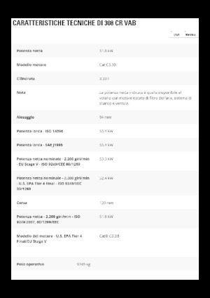 Верижни екскаватори Caterpillar 308 CR VAB