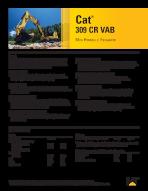 Верижни екскаватори Caterpillar 309CR VAB