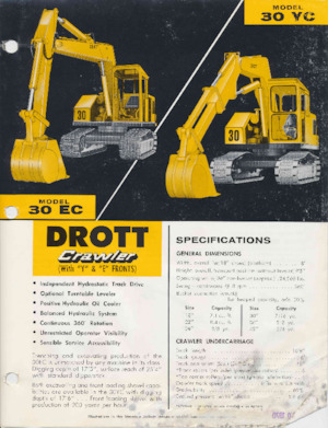 Верижни екскаватори Drott 30EC