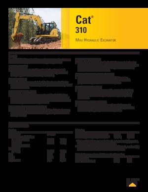 Верижни екскаватори Caterpillar 310