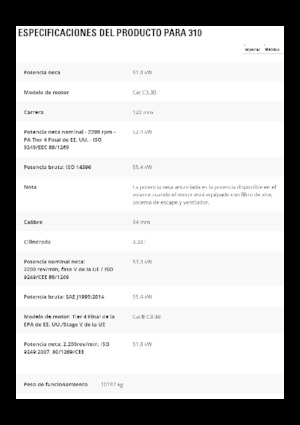 Верижни екскаватори Caterpillar 310