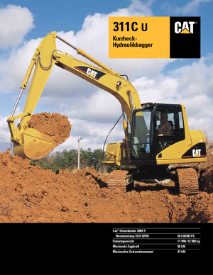 Верижни екскаватори Caterpillar 311C U
