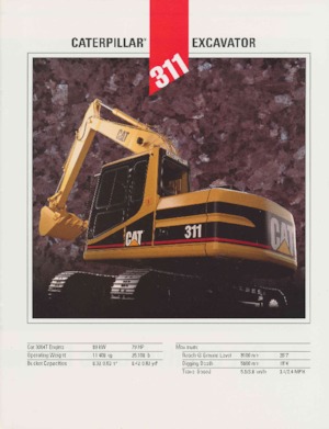 Верижни екскаватори Caterpillar 311