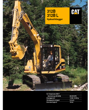 Верижни екскаватори Caterpillar 312 B L