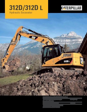 Верижни екскаватори Caterpillar 312D