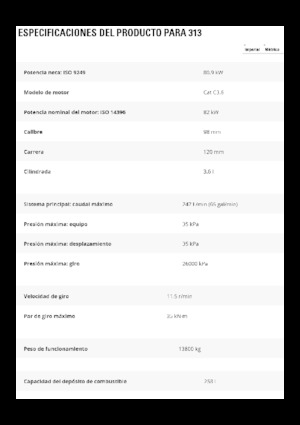 Верижни екскаватори Caterpillar 313