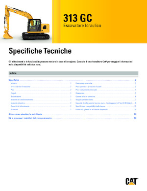 Верижни екскаватори Caterpillar 313 GC