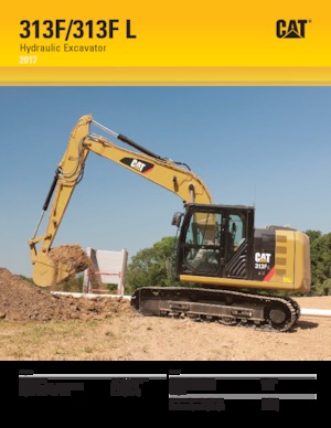 Верижни екскаватори Caterpillar 313F
