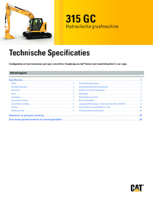 Верижни екскаватори Caterpillar 315 GC
