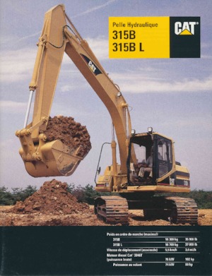 Верижни екскаватори Caterpillar 315B