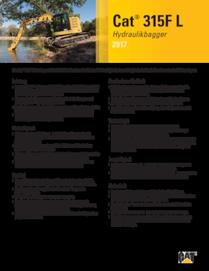 Верижни екскаватори Caterpillar 315F L