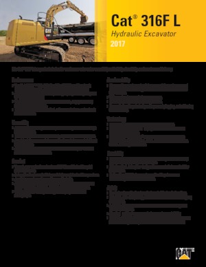 Верижни екскаватори Caterpillar 316F L