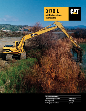 Верижни екскаватори Caterpillar 317 B L Mono