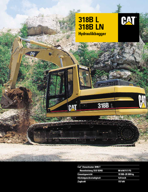 Верижни екскаватори Caterpillar 318 B L