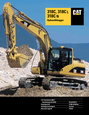 Верижни екскаватори Caterpillar 318 C L