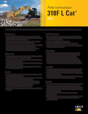 Верижни екскаватори Caterpillar 318F L