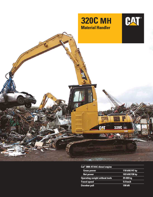 Верижни екскаватори Caterpillar 320 C MH