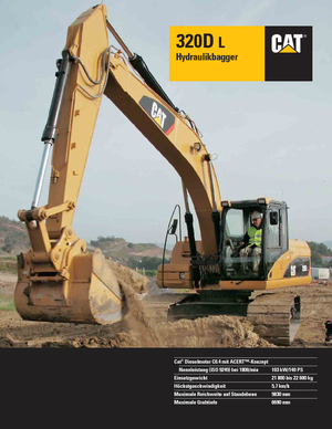 Верижни екскаватори Caterpillar 320D L
