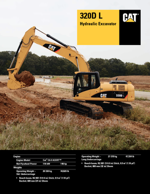 Верижни екскаватори Caterpillar 320D L