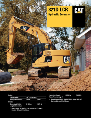 Верижни екскаватори Caterpillar 321D LCR