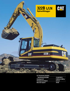 Верижни екскаватори Caterpillar 322 B LN