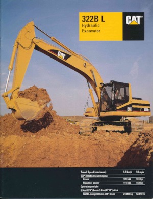 Верижни екскаватори Caterpillar 322B