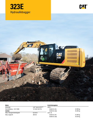 Верижни екскаватори Caterpillar 323E L