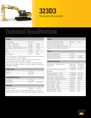Верижни екскаватори Caterpillar 323D3