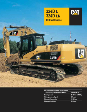 Верижни екскаватори Caterpillar 324D LN