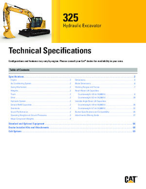 Верижни екскаватори Caterpillar 325