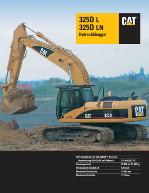 Верижни екскаватори Caterpillar 325D LN
