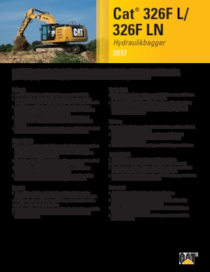 Верижни екскаватори Caterpillar 326F LN