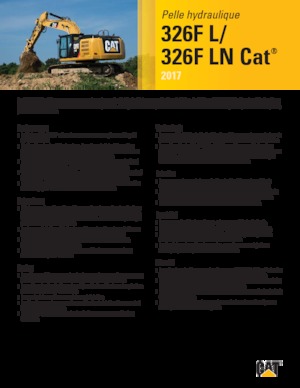 Верижни екскаватори Caterpillar 326F LN
