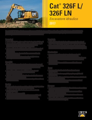 Верижни екскаватори Caterpillar 326F LN
