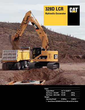 Верижни екскаватори Caterpillar 328D LCR