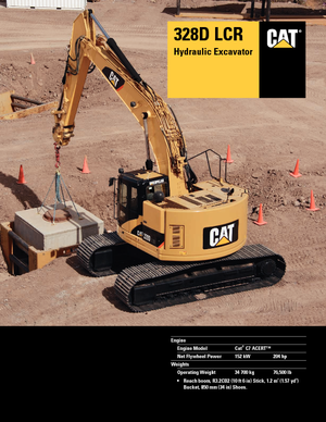 Верижни екскаватори Caterpillar 328D LCR