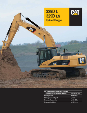 Верижни екскаватори Caterpillar 329D LN