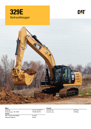 Верижни екскаватори Caterpillar 329E LN