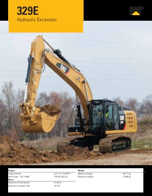 Верижни екскаватори Caterpillar 329E
