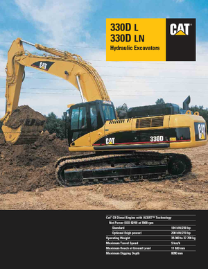 Верижни екскаватори Caterpillar 330D LN