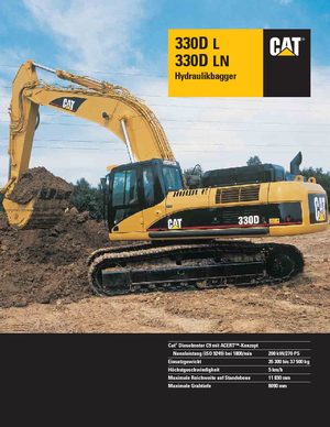 Верижни екскаватори Caterpillar 330D LN